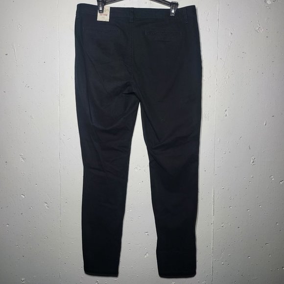 NWT So Juniors Black Skinny Stretch 31" Inseam Uniform Pants Size 15 Neutral… - Picture 2 of 13